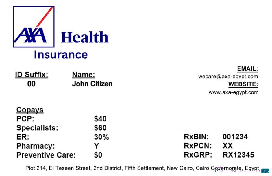 Download Egypt health insurance card Photoshop template